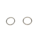 50mm Silver Non Welded "O" Rings - Iron - 10pcs