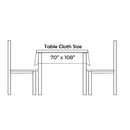 Premuim Quality Square Rectangle Tablecloth - Assorted Colours & Sizes