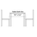 Premuim Quality Square Rectangle Tablecloth - Assorted Colours & Sizes