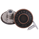 20mm Copper Trimming Shop Printed Closed Version Jean Buttons - 10pcs