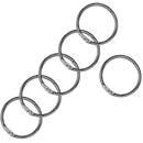 32mm Sliver O Shaped Split Ring - Pack of 10