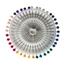 40pcs Colourful Pearl Head Pins - 38mm x 0.6mm - Jyoti PEARL HEAD PINS
