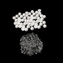 100 x 8mm Half Pearl Pin Studs (6015