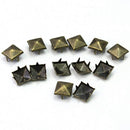 Pyramid Studs - 6mm - Bronze - (Pack of 50)