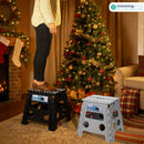 13 Inch Folding Step Stool with Carry Handle, Plastic Camping Stool