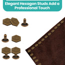 12mm Hexagonal Bag Feet Bundle Pack with Die & Storage Box - 100pcs