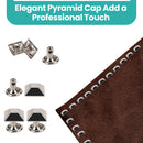 12mm Pyramid Bag Feet Bundle Pack with Die & Storage Box - 100pcs