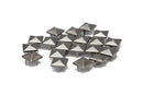 Pyramid Studs - 12mm - Gunmetal Black - (Pack of 50)