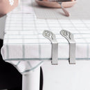 4pcs Leaf Shape Tablecloth Clips Stainless Steel Table Cloth Clamps