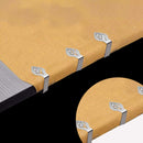 4pcs Leaf Shape Tablecloth Clips Stainless Steel Table Cloth Clamps