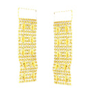 Bling Gold Heart Shaped Napkin Rings for Table Decoration, Dining, Wedding, 13cm x 4cm