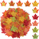 100pcs Artificial Maple Leaves Fake Leaves Fabric for Halloween Decorations Classroom Display Autumn Decorations