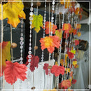 100pcs Artificial Maple Leaves Fake Leaves Fabric for Halloween Decorations Classroom Display Autumn Decorations