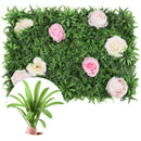 Artificial Hedge Panels Green Grass Backdrop, 60cmx 40cm