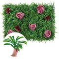 Artificial Hedge Panels Green Grass Backdrop, 60cmx 40cm