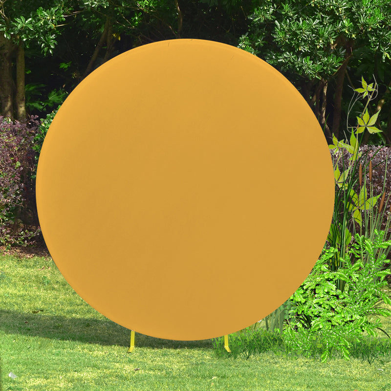 Round Polyester Spandex Arch Stand Backdrop Cover Garden Arbors Cover