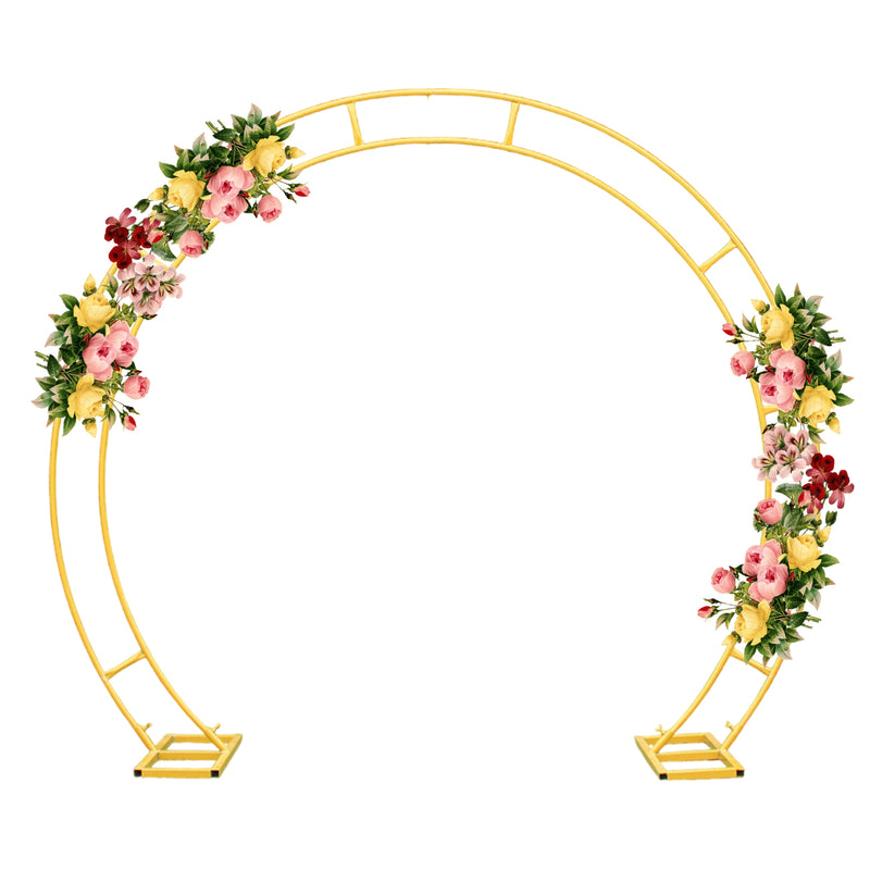 Dual Circle Arch Stand Metal Frame Round Garden Arbors for Party Background Decoration