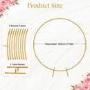 Round Arch Stand Flower Balloon Plants Vine Climbing Metal Frame With Floor Base