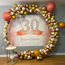 Round Arch Stand Flower Balloon Plants Vine Climbing Metal Frame With Floor Base