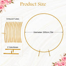 Round Arch Stand Flower Balloon Plants Vine Climbing Metal Frame With Floor Base