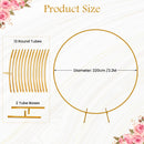 Round Arch Stand Flower Balloon Plants Vine Climbing Metal Frame With Floor Base