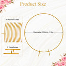 Round Arch Stand Flower Balloon Plants Vine Climbing Metal Frame With Floor Base