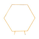 Hexagon Arch Stand Metal Backdrop Stand Garden Arbors
