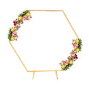 Hexagon Arch Stand Metal Backdrop Stand Garden Arbors