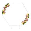 Hexagon Arch Stand Metal Backdrop Stand Garden Arbors