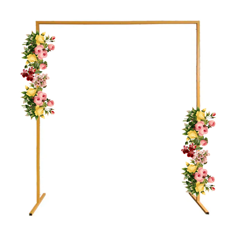 Square Arch Stand Metal Backdrop Stand Garden Arbors -  2m x 2m