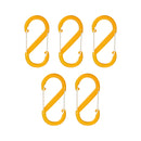 5pcs S Shape Carabiner Keyring Clip -  Double Sided Snap Hook