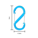 5pcs S Shape Carabiner Keyring Clip -  Double Sided Snap Hook