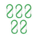 5pcs S Shape Carabiner Keyring Clip -  Double Sided Snap Hook