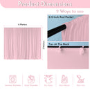 Spandex Backdrop Curtain, Wrinkle-Free Polyester Fabric Panel for Baby Showers, Weddings, Parties, and Photography Decoration