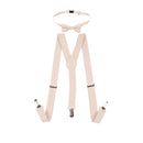 Kids Braces & Bow Tie Set, Fully Elasticated Y Shape Suspender, 25mm Wide