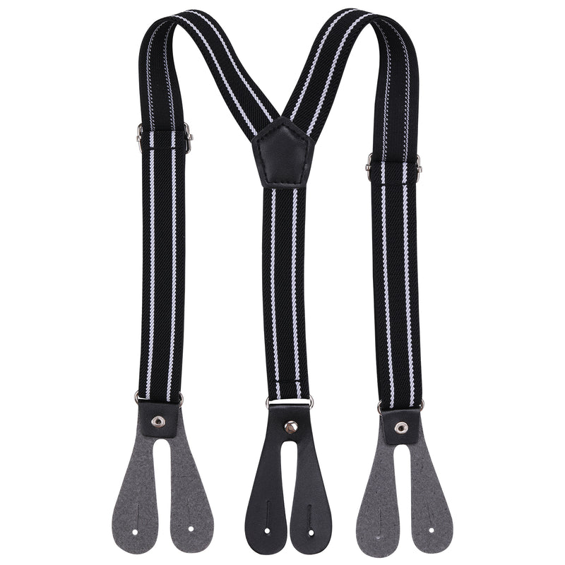 Kids Button Hole Elastic Braces Y-Back Suspender, 20mm Wide