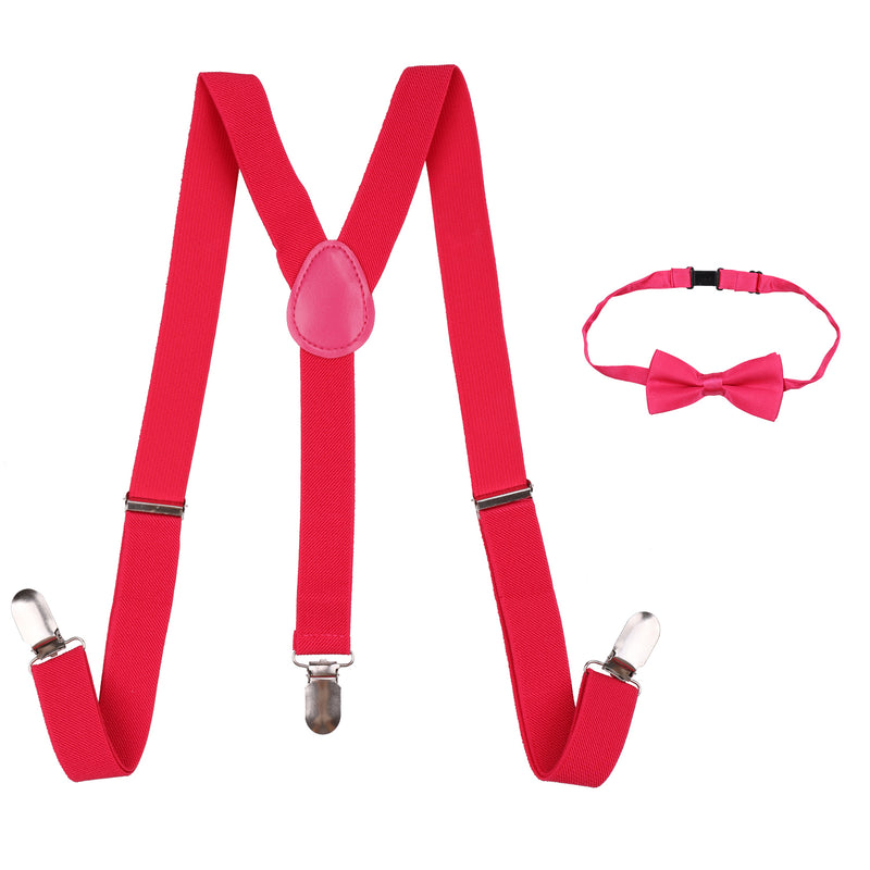 Kids Braces, Bow Tie & Necktie Set, 12-16 Years Y Shape Suspender