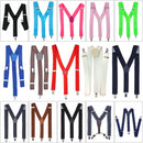 Kids Braces & Bow Tie Set, Fully Elasticated Y Shape Suspender, 25mm Wide