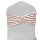 Velvet Chair Band Glitz Shiny Fabric Strechy Chair Band Sash