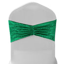 Velvet Chair Band Glitz Shiny Fabric Strechy Chair Band Sash