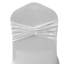 Velvet Chair Band Glitz Shiny Fabric Strechy Chair Band Sash