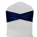 Velvet Chair Band Glitz Shiny Fabric Strechy Chair Band Sash