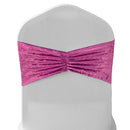 Velvet Chair Band Glitz Shiny Fabric Strechy Chair Band Sash