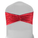 Velvet Chair Band Glitz Shiny Fabric Strechy Chair Band Sash