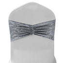 Velvet Chair Band Glitz Shiny Fabric Strechy Chair Band Sash