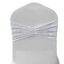 Velvet Chair Band Glitz Shiny Fabric Strechy Chair Band Sash
