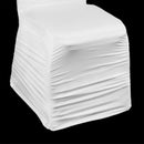 Premium Polyester Spandex Chair Covers - White