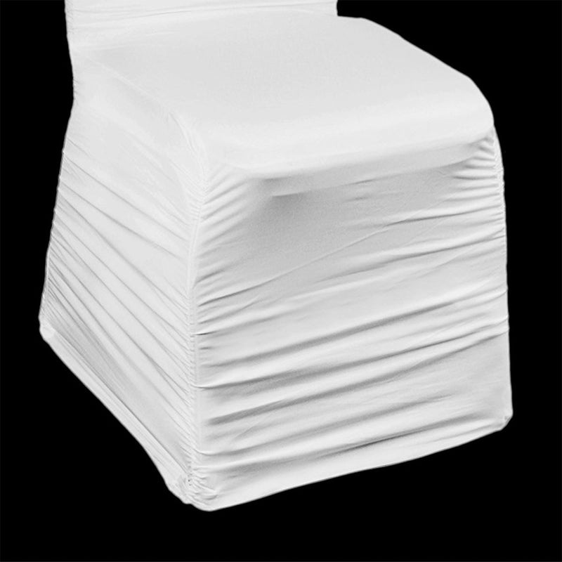 Premium Polyester Spandex Chair Covers - White