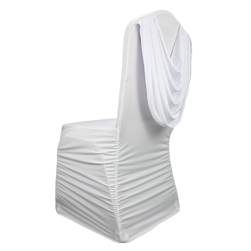 Premium Polyester Spandex Chair Covers - White