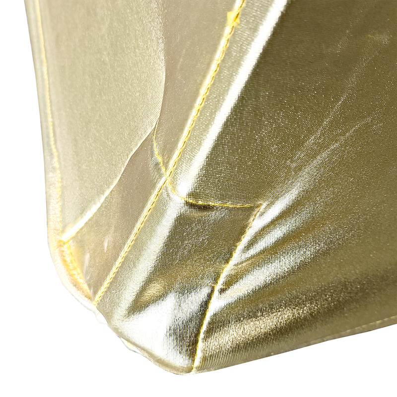 Premium Polyester Spandex Chair Covers - Shiny Gold